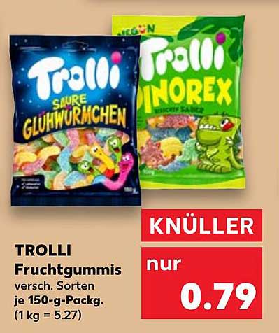 TROLLI Fruchtgummis - verschiedene Sorten