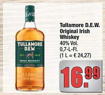 Tullamore D.E.W. Original Irish Whiskey 0,7 l