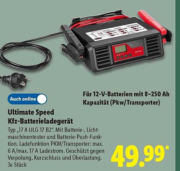 Ultimate Speed Kfz-Batterieladegerät
