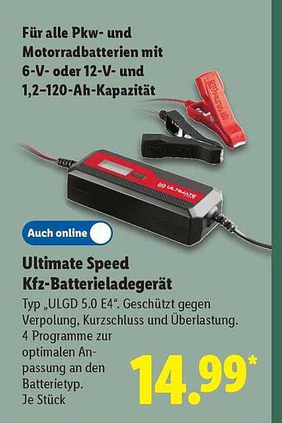 Ultimate Speed KfZ-Batterieladegerät