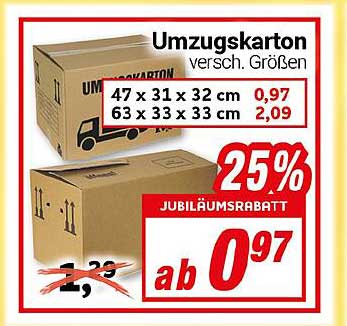 Umzugskarton - versch. Größen