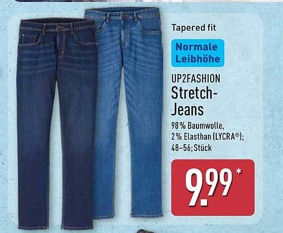 UP2FASHION Stretch-Jeans für Damen und Herren