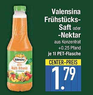 Valensina Frühstücks-Saft oder -Nektar aus Konzentraten