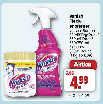 Vanish Fleckenentferner - Aktion
