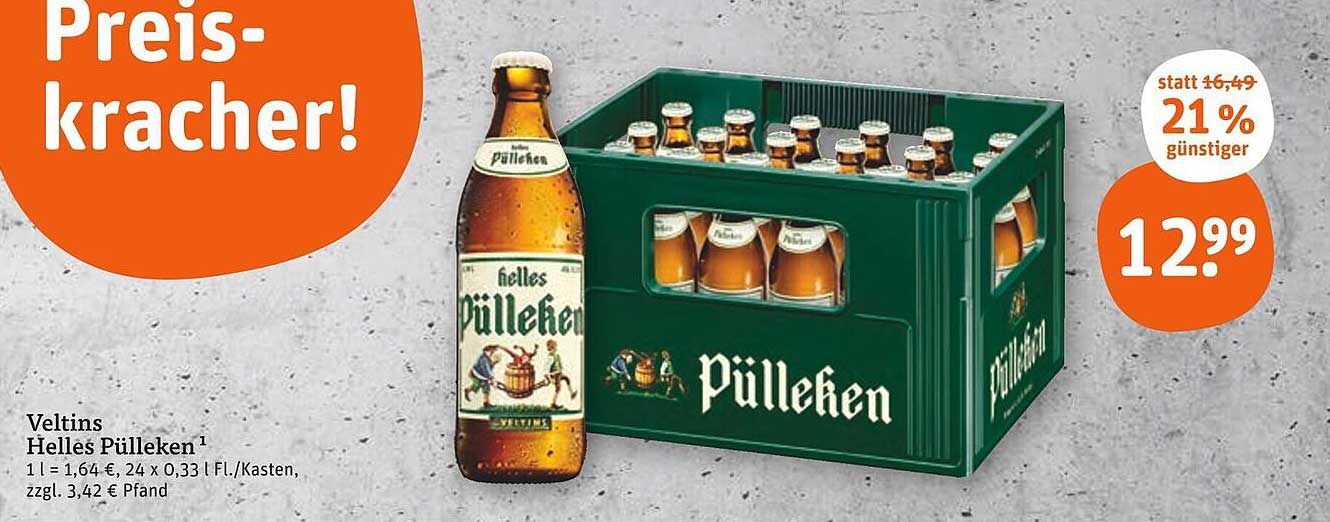 Veltins Helles Pülleken - 24 x 0,33 l