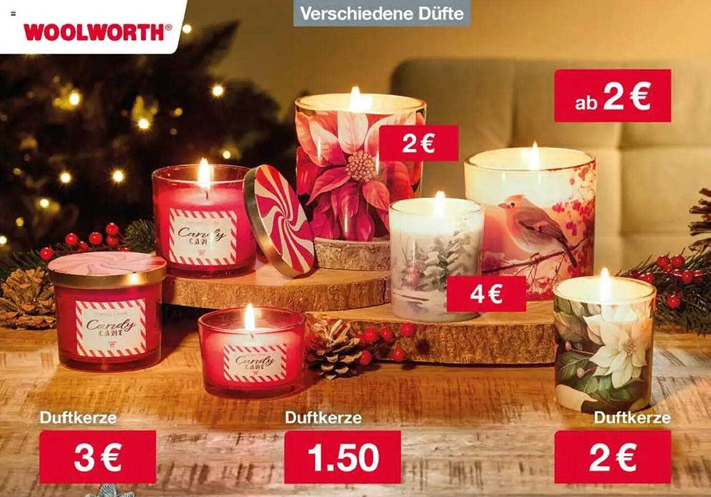 Verschiedene Duftkerzen ab 2 €