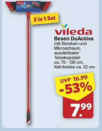 Vileda Besen DuActiva 2 in 1 Set