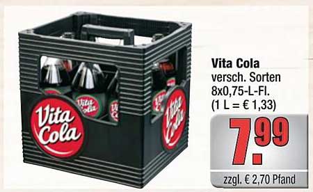 Vita Cola 8x0,75-L-Fl. - Das erfrischende Erlebnis