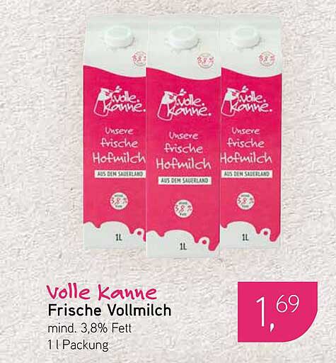 Volle Kanne Frische Vollmilch 1L