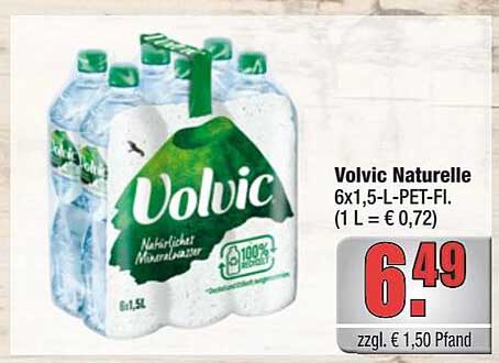 Volvic Naturelle 6x1,5-L-PET-Fl.