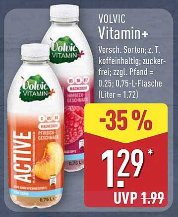 VOLVIC Vitamin+ - Erfrischendes Getränk in verschiedenen Sorten