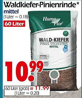 Waldkiefer-Pinienrinde - mittel (60 Liter)