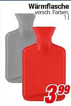 Wärmflasche - verschiedene Farben, 1 l