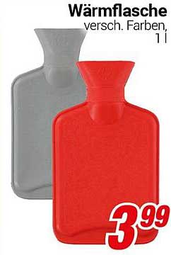 Wärmflasche verschiedene Farben, 1 l