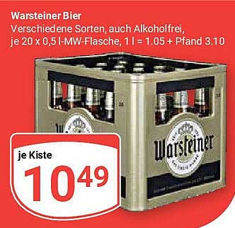 Warsteiner Bier – Verschiedene Sorten, auch Alkoholfrei