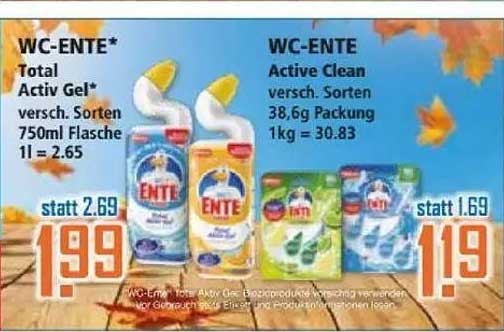 WC-ENTE Total Activ Gel 750ml verschiedene Sorten