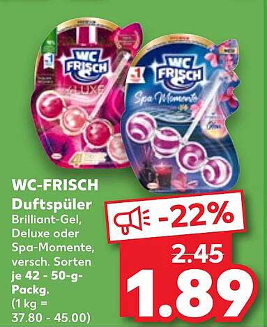 WC-FRISCH Duftspüler Brilliant-Gel, Deluxe oder Spa-Momente