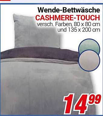 Wende-Bettwäsche CASHMERE-TOUCH in verschiedenen Farben