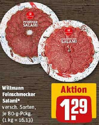 Wilmann Feinschmecker Salami® verschiedene Sorten, je 80-g-Pckg.