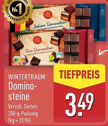 WINTERTRAUM Domino-Steine - Verschiedene Sorten; 250-g-Packung