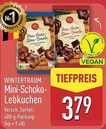 WINTERTRAUM Mini-Schoko-Lebkuchen - verschiedene Sorten