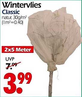 Wintervlies Classic 2x5 Meter