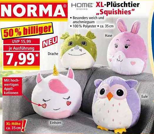 XL-Plüschtier "Squishies" - 50% billiger