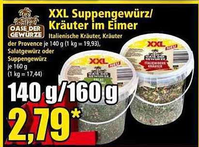XXL Suppengewürz/Kräuter im Eimer