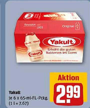 Yakult 6 x 65-ml-Fl.-Pckg.