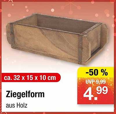 Ziegelform aus Holz