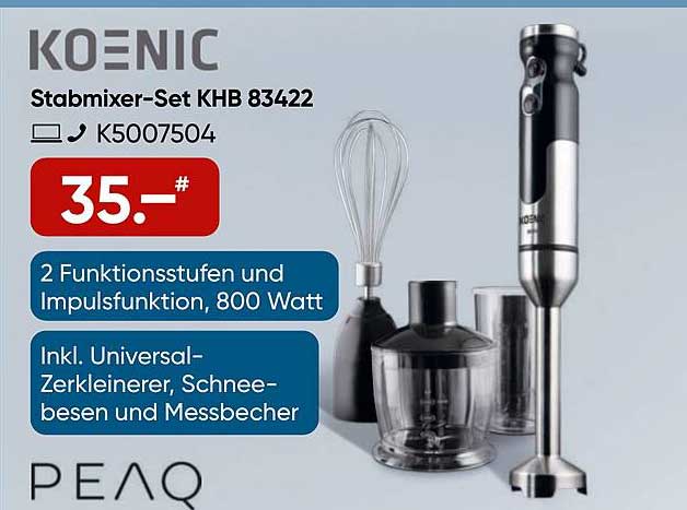 KOENIC Stabmixer-Set KHB 83422