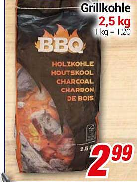Grillkohle 2,5 kg
