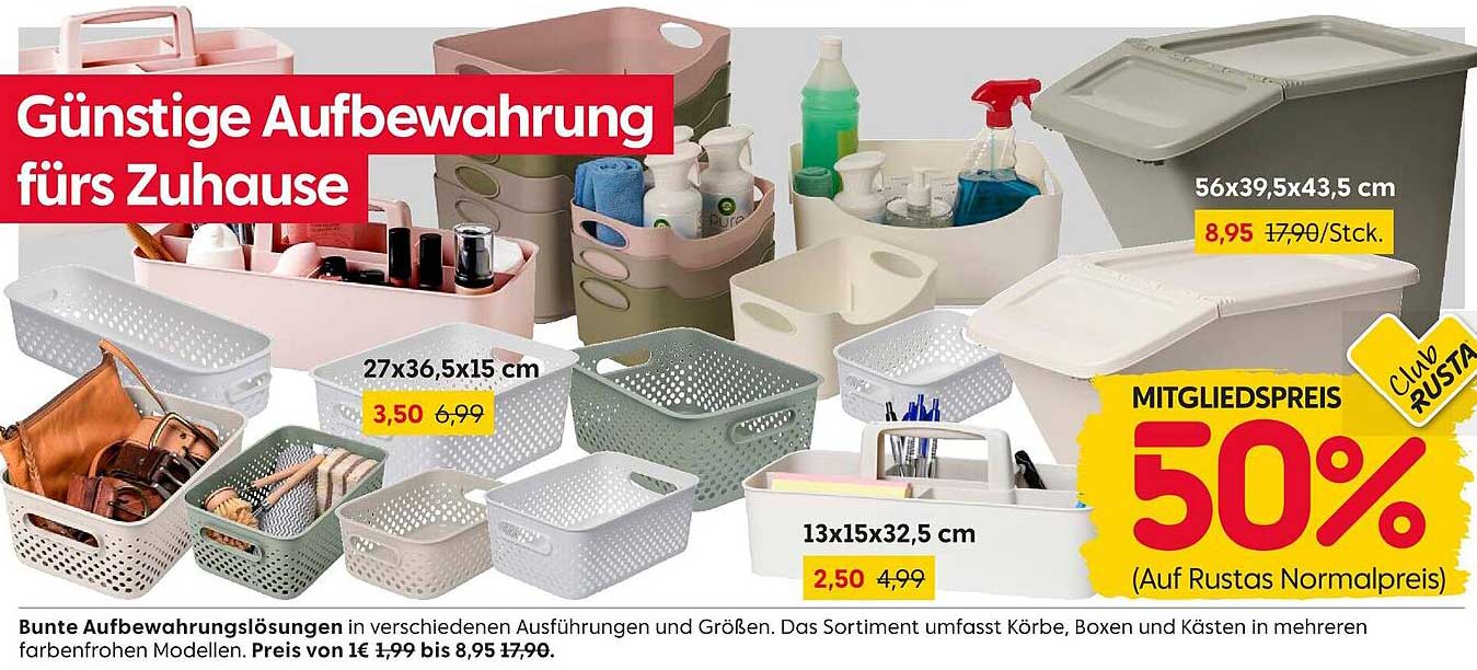 Günstige Aufbewahrung fürs Zuhause