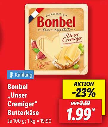 Bonbel „Unser Cremiger“ Butterkäse
