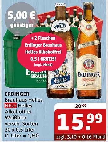 Erdinger Brauhaus Helles & Helles Alkoholfrei Angebot