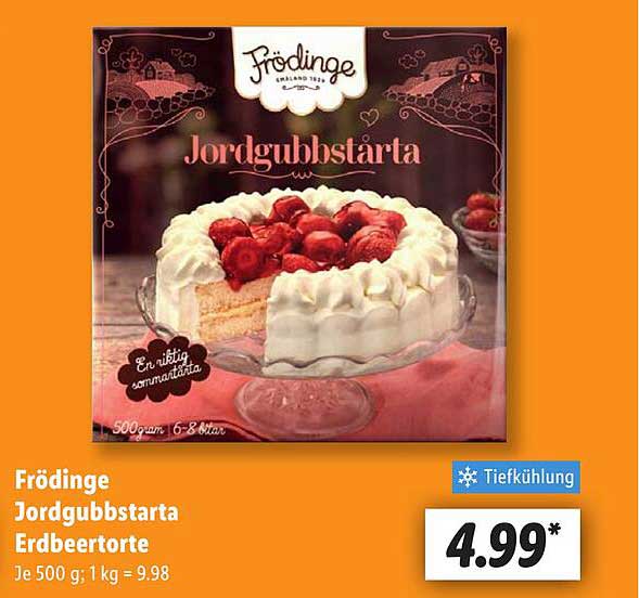 Frödinge Jordgubbstarta Erdbeertorte