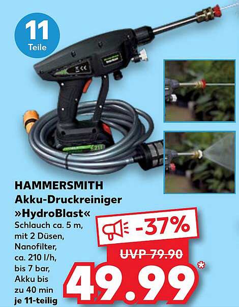 HAMMERSMITH Akku-Druckreiniger »HydroBlast«