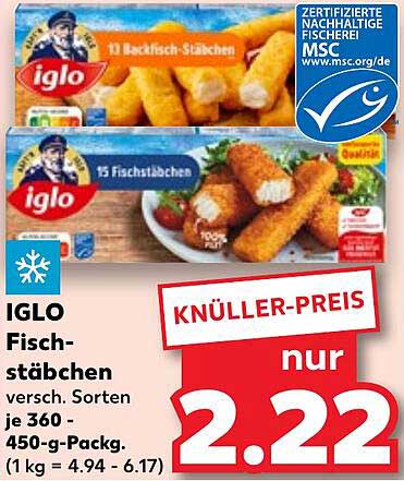 IGLO Fischstäbchen - Knüller-Preis!