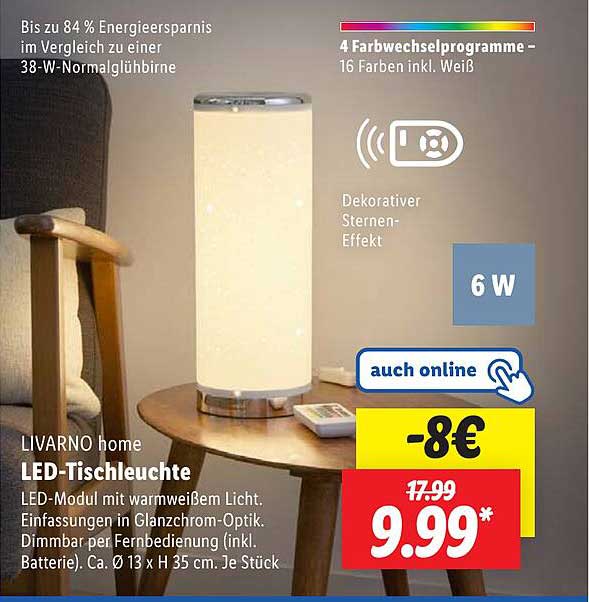 LIVARNO home LED-Tischleuchte