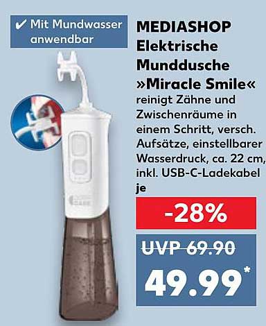 MEDIASHOP Elektrische Munddusche »Miracle Smile«