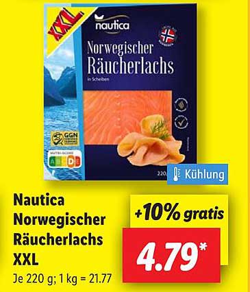 Nautica Norwegischer Räucherlachs XXL