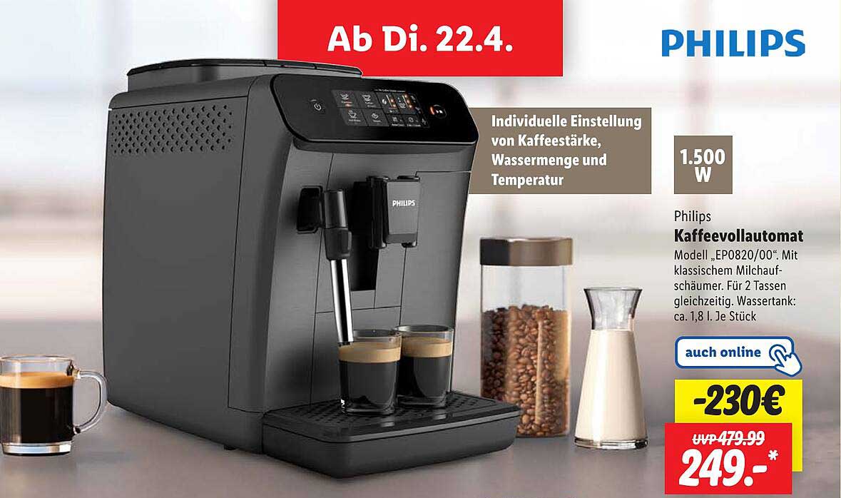 Philips Kaffeevollautomat Modell „EP0820/00“
