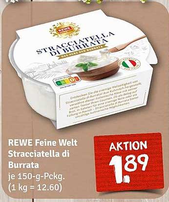 REWE Feine Welt Stracciatella di Burrata - 150g Pckg.