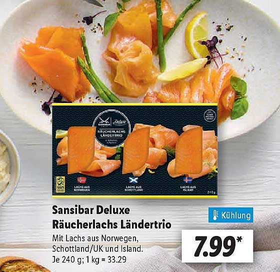 Sansibar Deluxe Räucherlachs Ländetrio