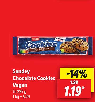 Sondey Chocolate Cookies Vegan