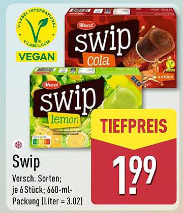 Swip - Verschiedene Sorten (Cola & Lemon) – 660-ml-Packung