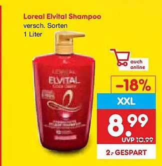 Loreal Elvital Shampoo versch. Sorten 1 Liter
