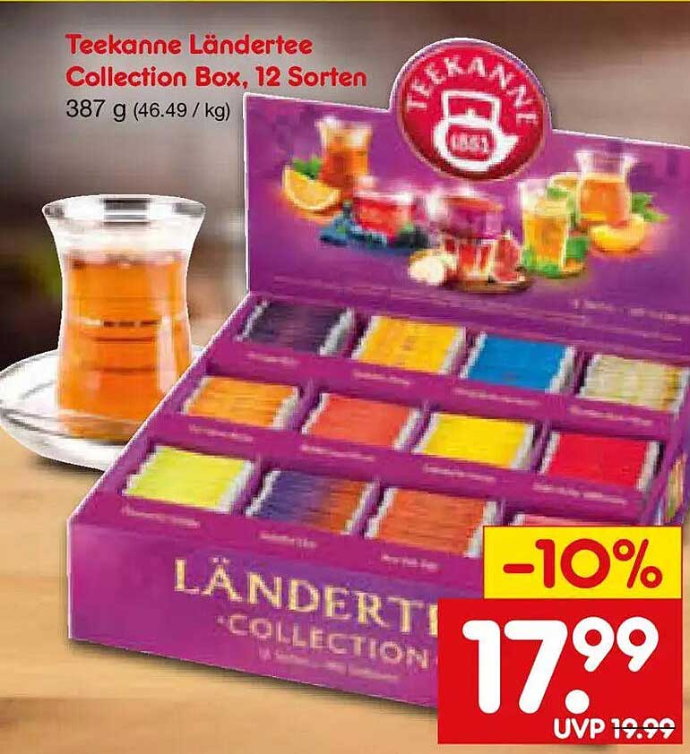 Teekanne Ländertee Collection Box, 12 Sorten