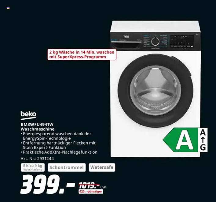 Beko BM3WFU4941W Waschmaschine