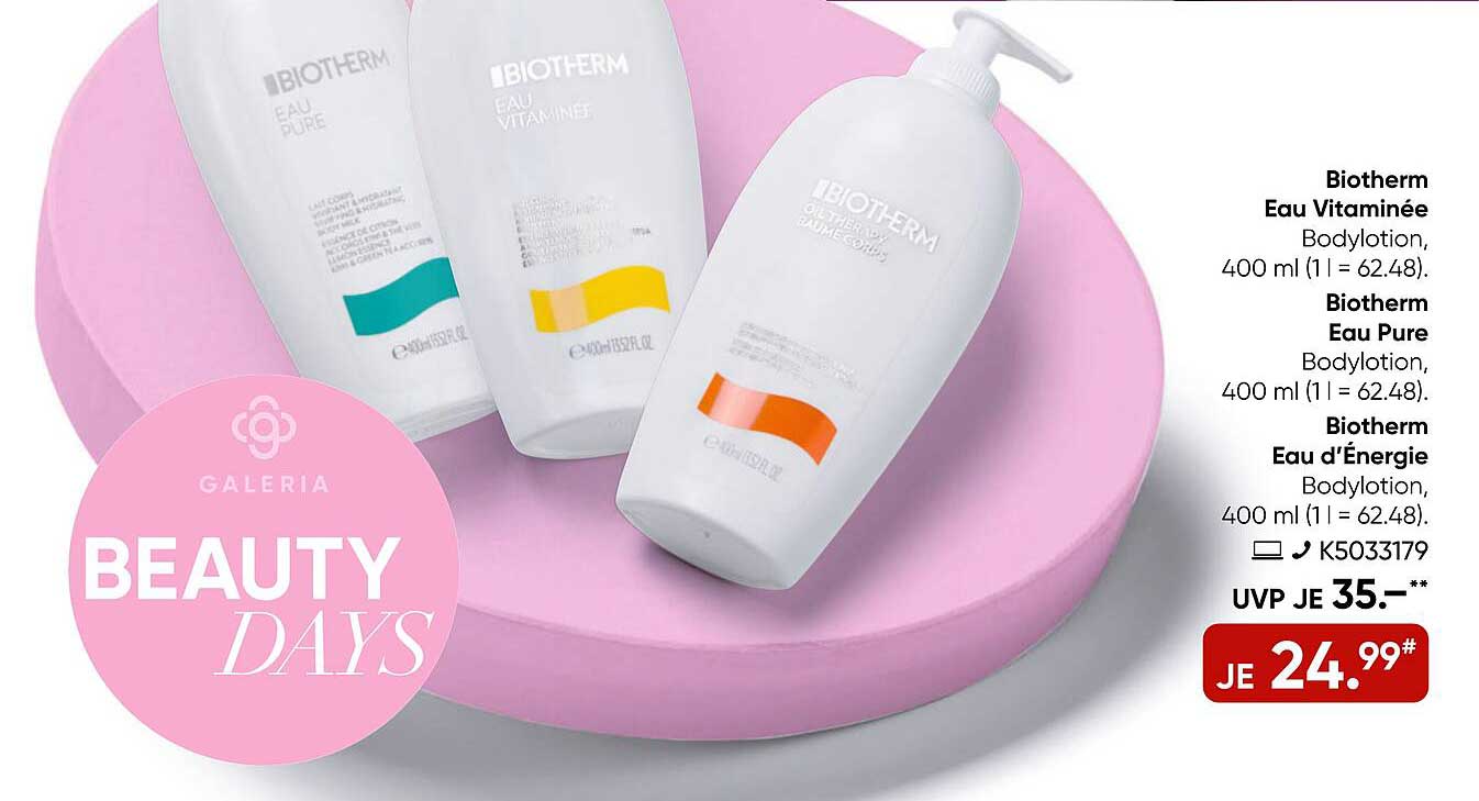 Biotherm Eau Vitaminée Bodylotion, 400 ml